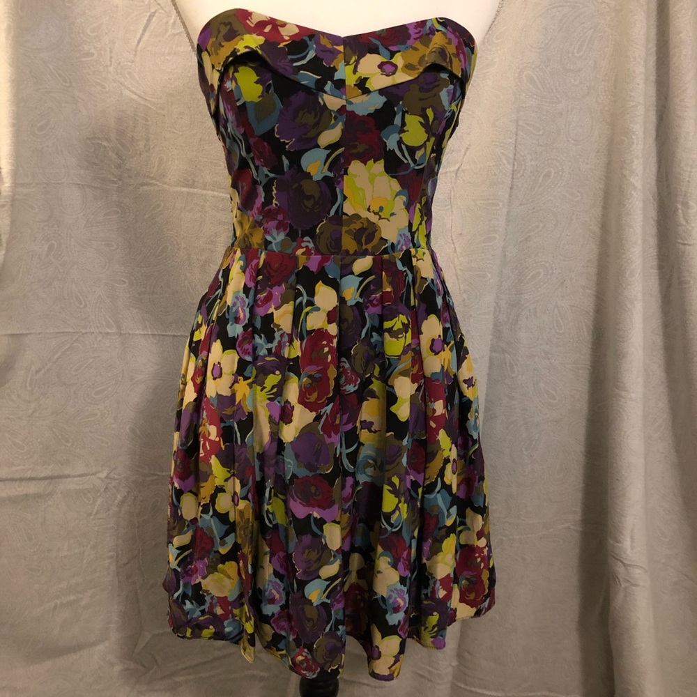 Betsey Johnson silk floral dress